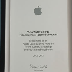 Apple Distinguished Program - Victor Valley College EMS Acad