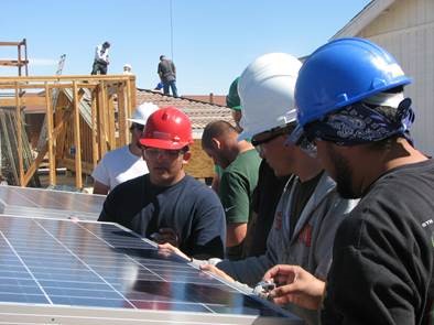 VVC Students with a photovoltaic system VVC Students with a photovoltaic system